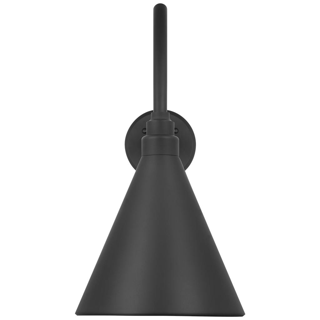 Academy 23" Flynn Barn Light | Matte Black | 9 | 9" Matte Black Conical Savannah Shade