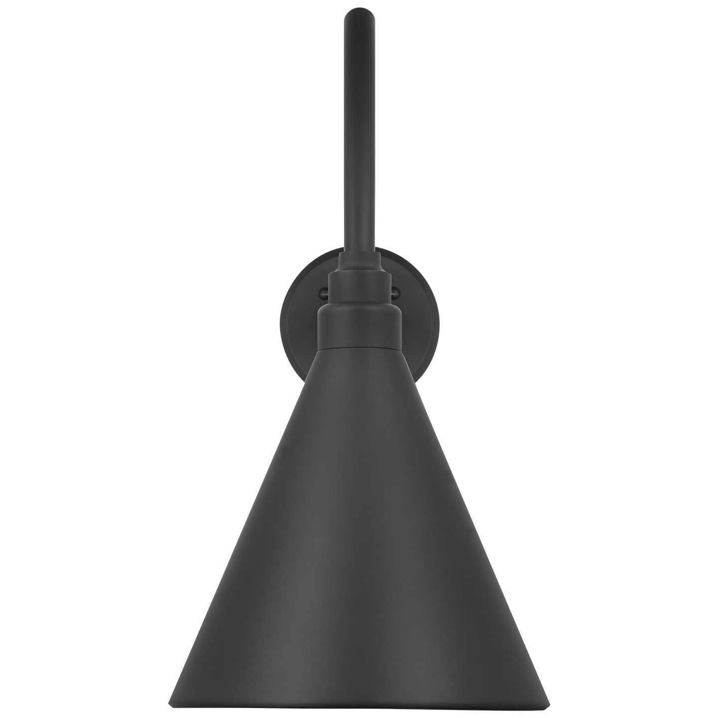 Academy 23" Flynn Barn Light | Matte Black | 9 | 9" Matte Black Conical Savannah Shade