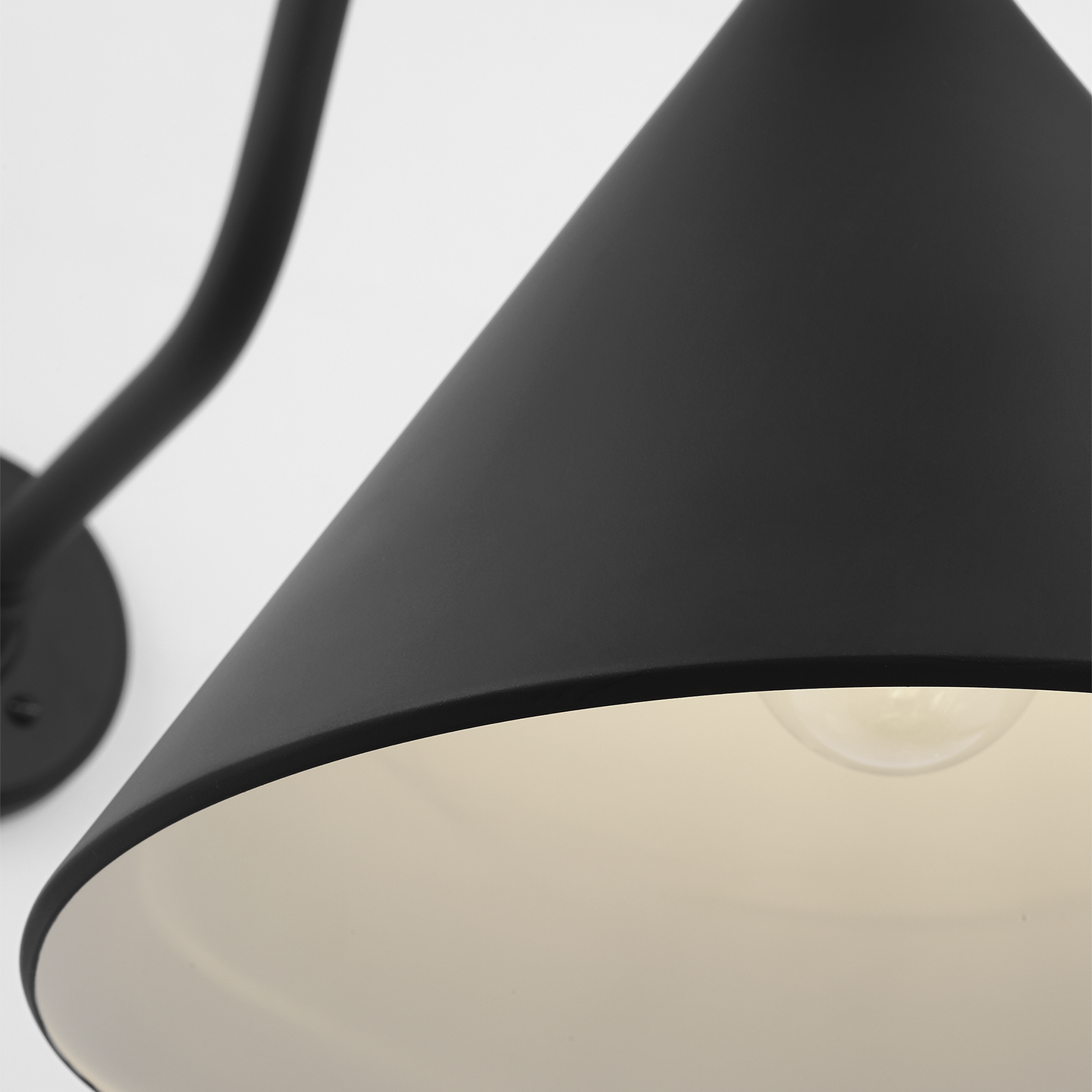 Academy 23" Flynn Barn Light | Matte Black | 12.5 | 12.5" Matte Black Conical Savannah Shade