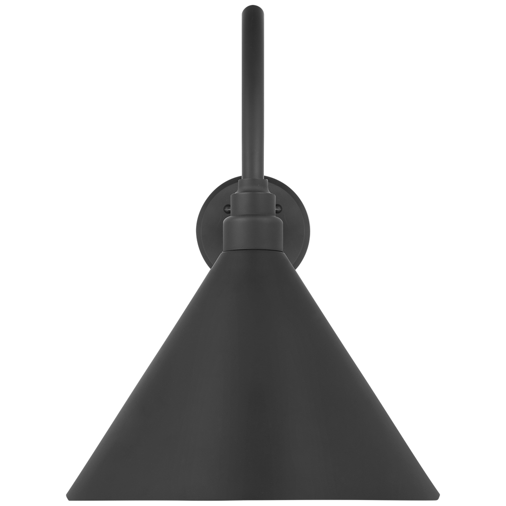 Academy 23" Flynn Barn Light | Matte Black | 12.5 | 12.5" Matte Black Conical Savannah Shade