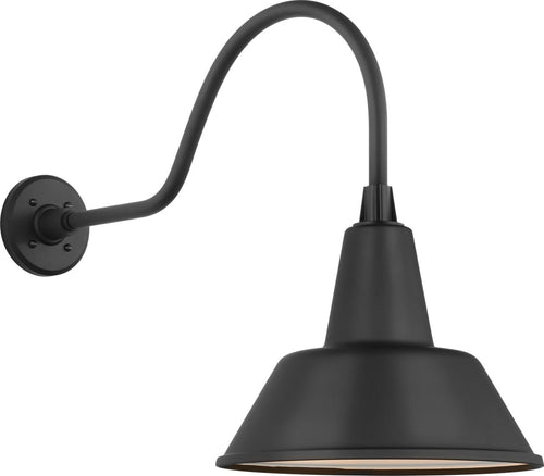 Academy 23" Flynn Barn Light | Matte Black | 12.5 | 12.5" Matte Black Bowers Shade