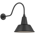 Academy 23" Flynn Barn Light | Matte Black | 12.5 | 12.5" Matte Black Bowers Shade