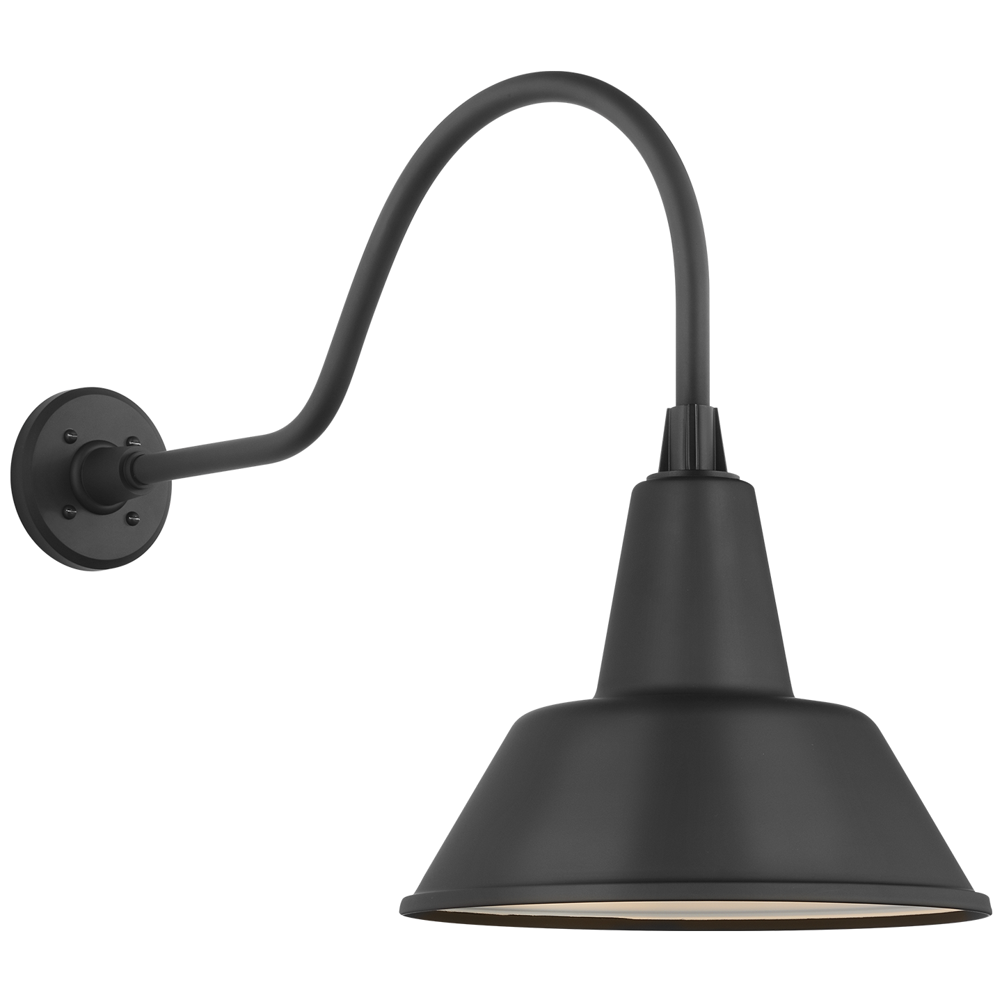 Academy 23" Flynn Barn Light | Matte Black | 12.5 | 12.5" Matte Black Bowers Shade