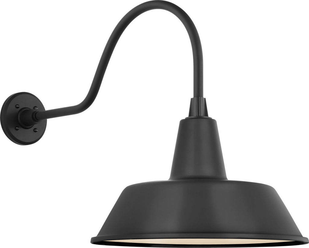 Academy 23" Flynn Barn Light | Matte Black | 16 | 16" Matte Black Bowers Shade