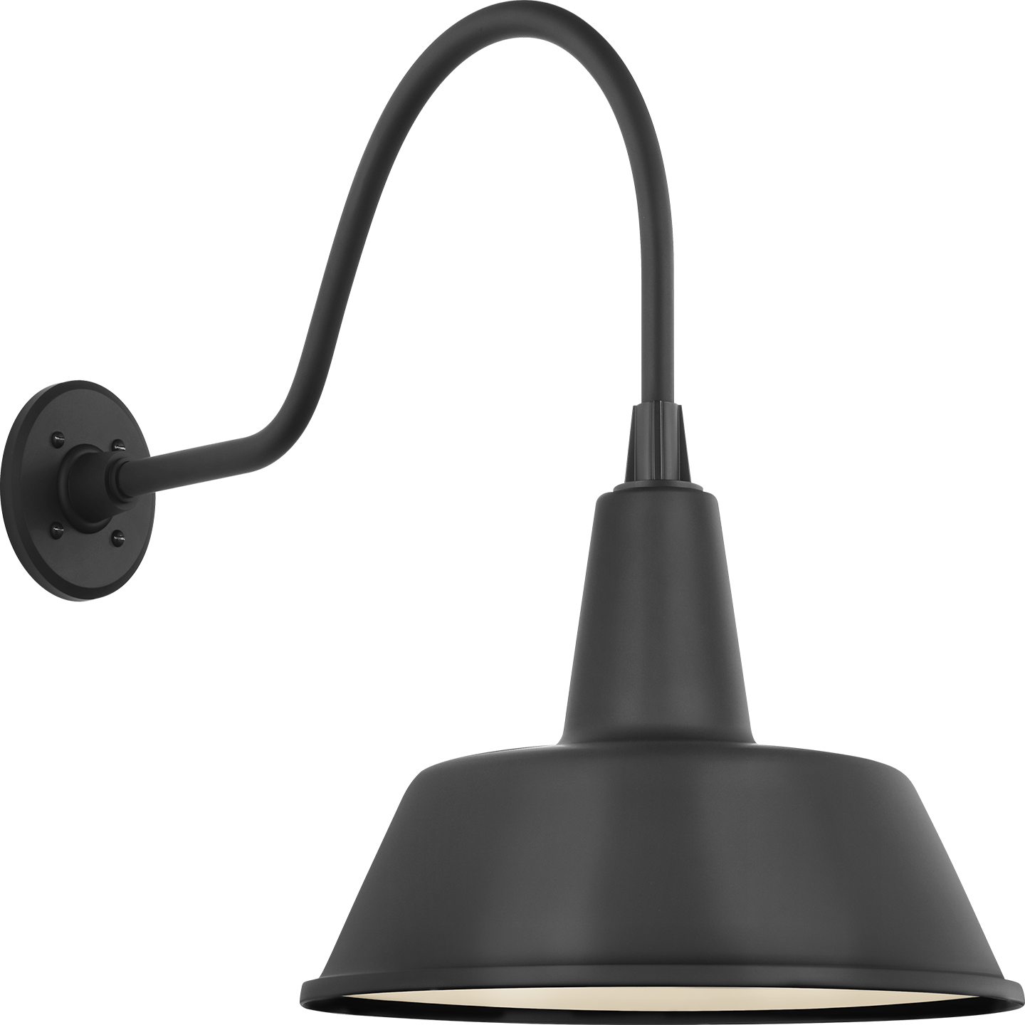 Academy 23" Flynn Barn Light | Matte Black | 16 | 16" Matte Black Bowers Shade