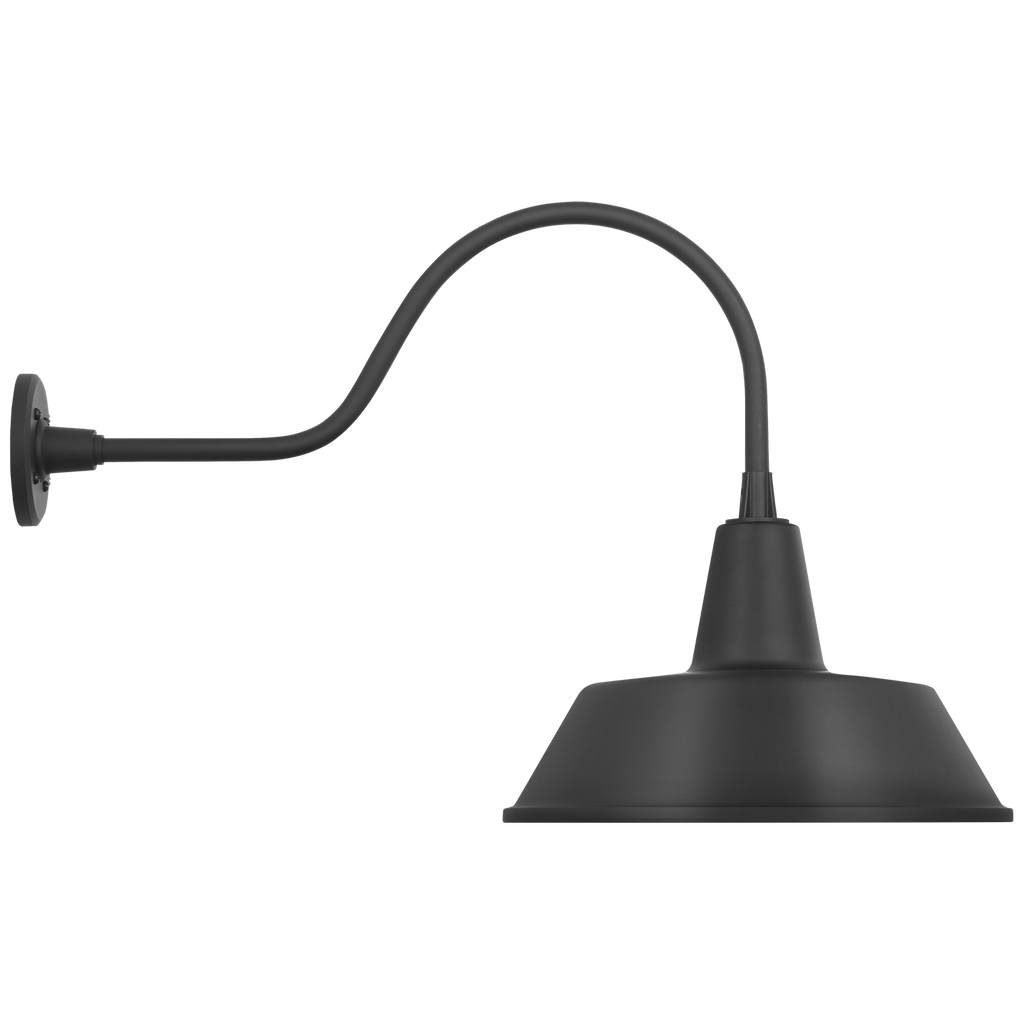 Academy 23" Flynn Barn Light | Matte Black | 16 | 16" Matte Black Bowers Shade