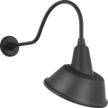 Academy 23" Flynn Barn Light | Matte Black | 12.5 | 12.5" Matte Black Tilted Bowers Shade
