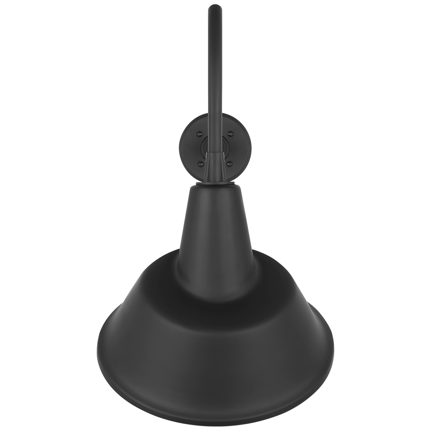 Academy 23" Flynn Barn Light | Matte Black | 12.5 | 12.5" Matte Black Tilted Bowers Shade