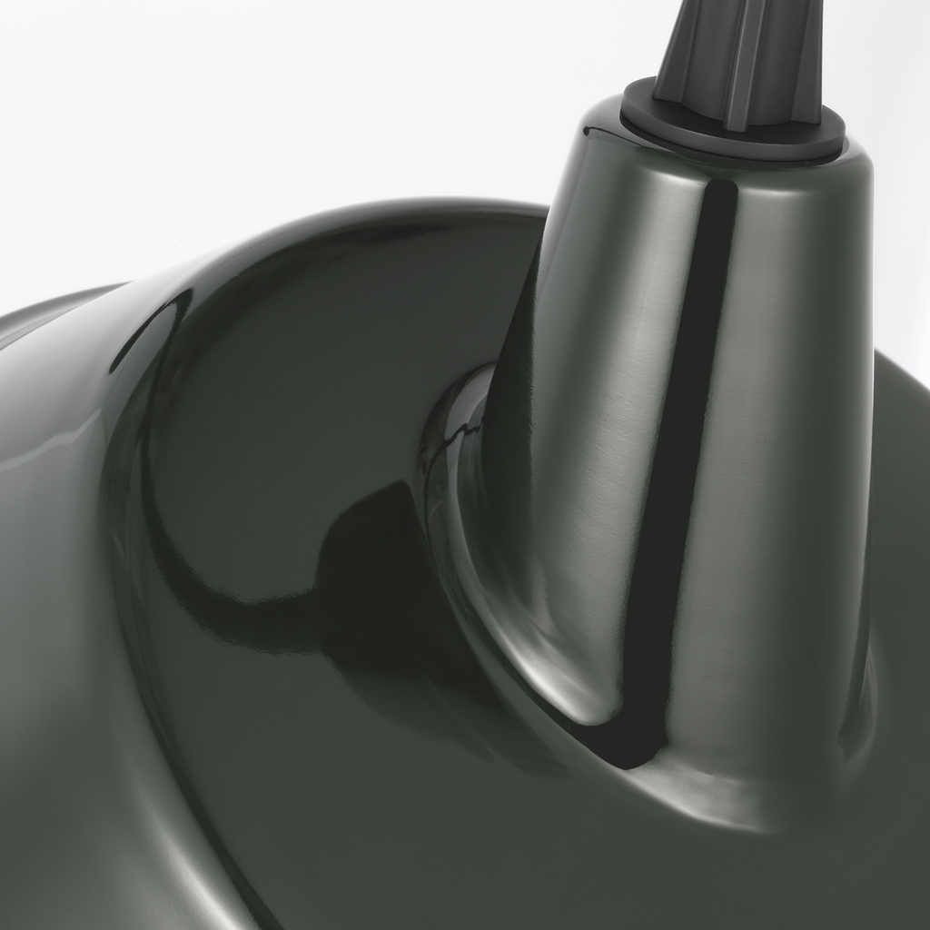 Academy 23" Flynn Barn Light | Matte Black | 16 | 16" Green Tilted Bowers Shade