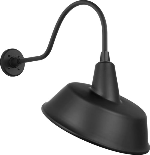 Academy 23" Flynn Barn Light | Matte Black | 16 | 16" Matte Black Tilted Bowers Shade