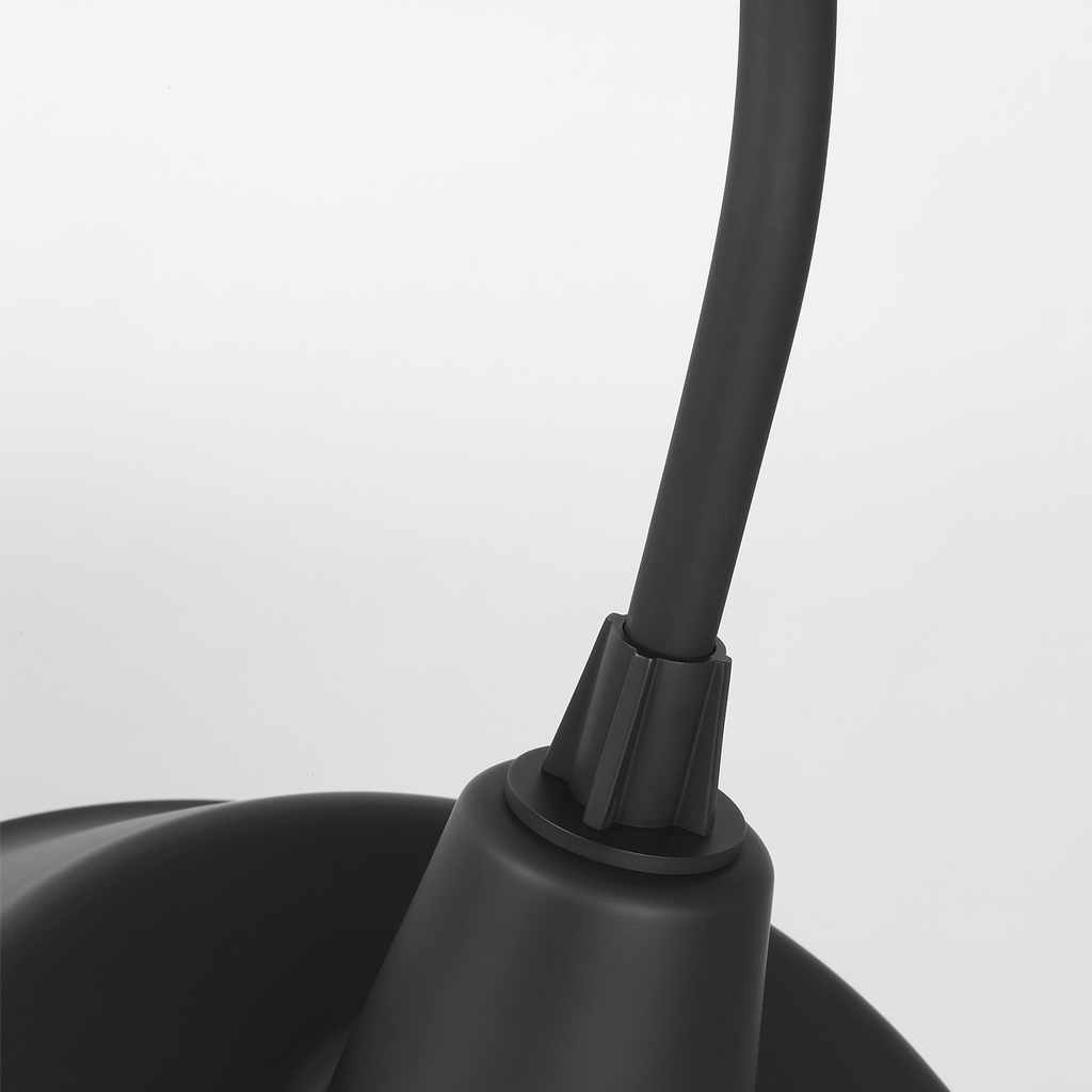 Academy 23" Flynn Barn Light | Matte Black | 16 | 16" Matte Black Tilted Bowers Shade