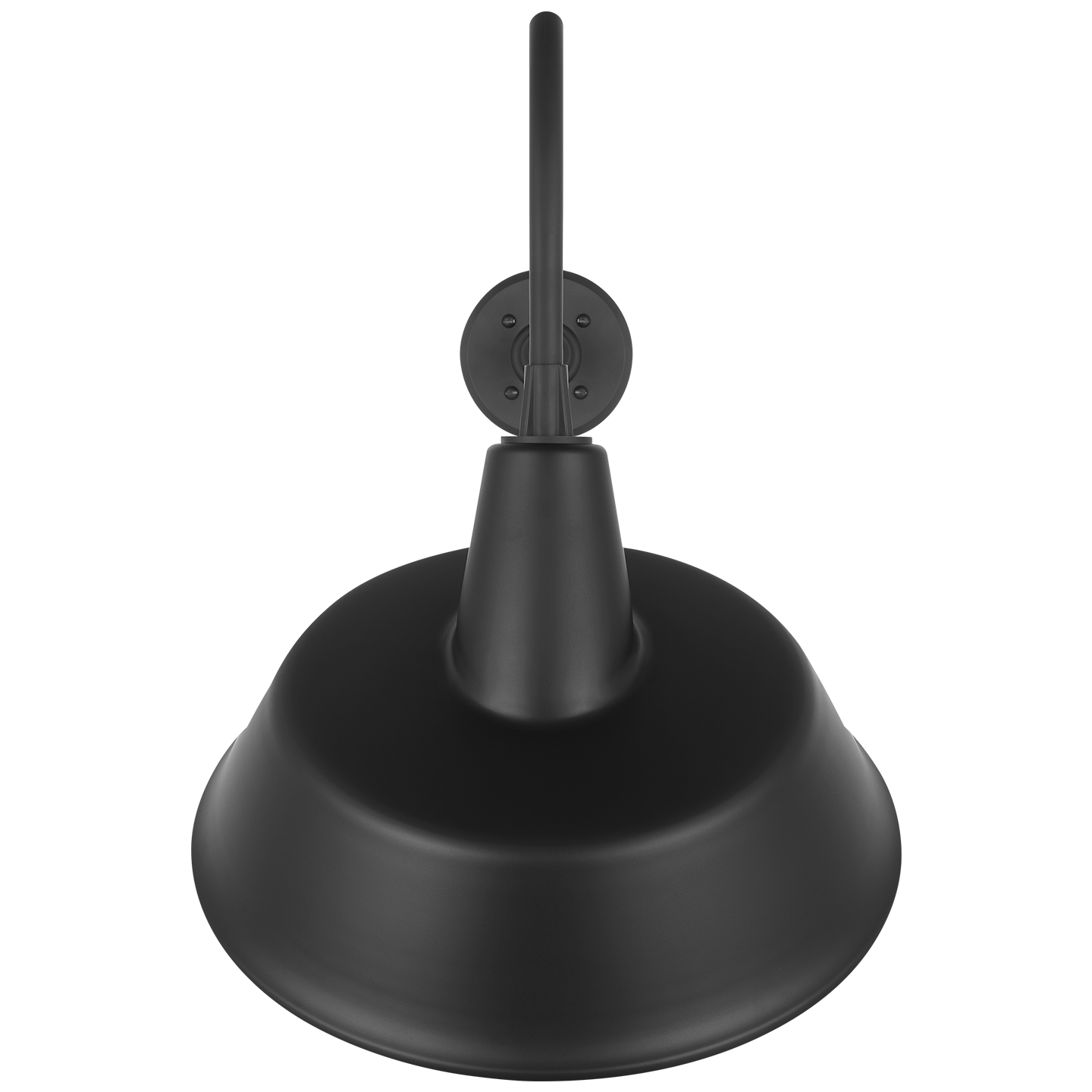 Academy 23" Flynn Barn Light | Matte Black | 16 | 16" Matte Black Tilted Bowers Shade