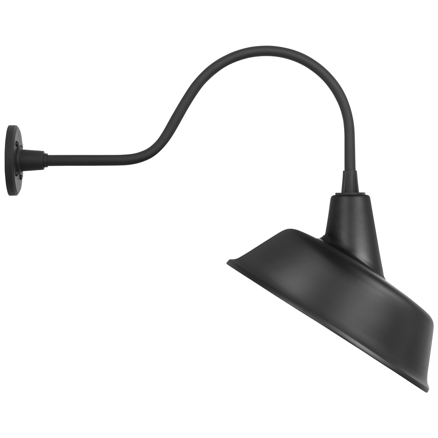 Academy 23" Flynn Barn Light | Matte Black | 16 | 16" Matte Black Tilted Bowers Shade