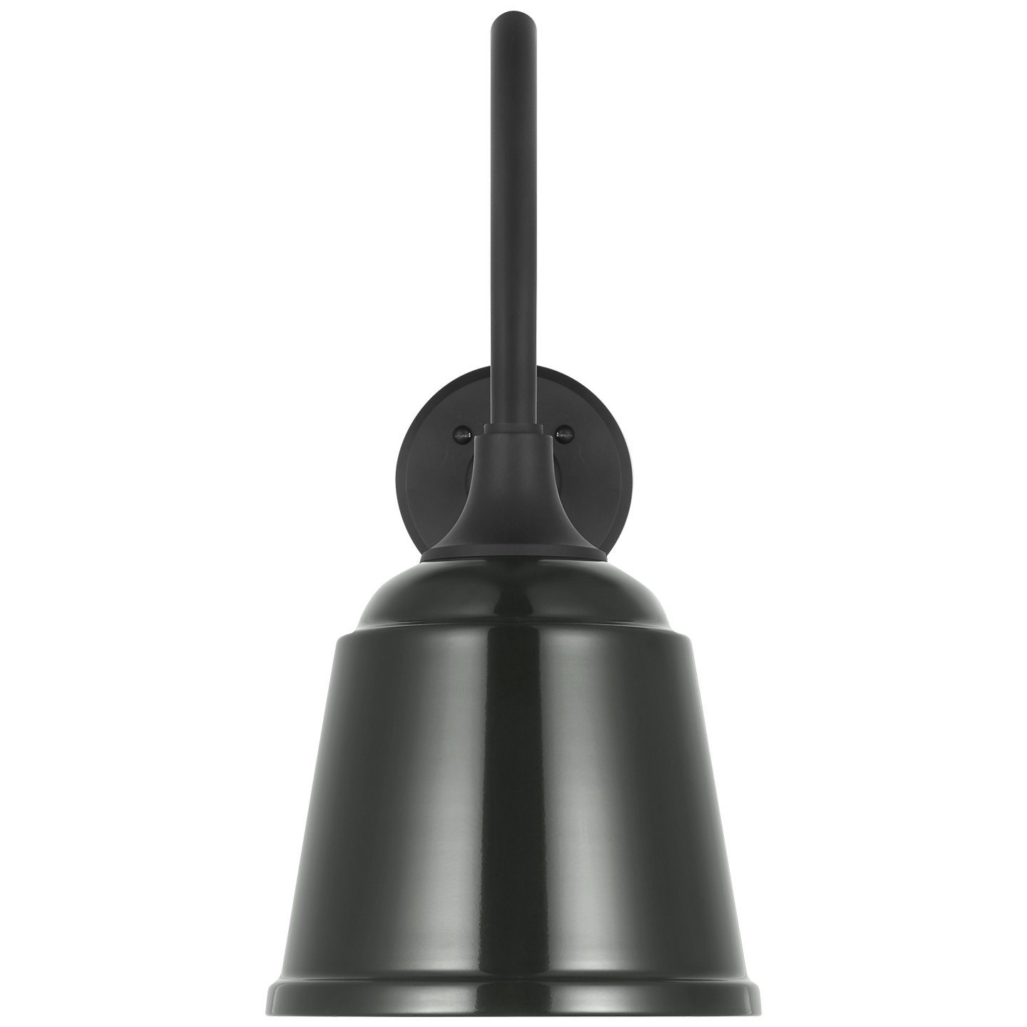 Academy 23" Flynn Barn Light | Matte Black | 8 | 8" Green Rockhouse Shade