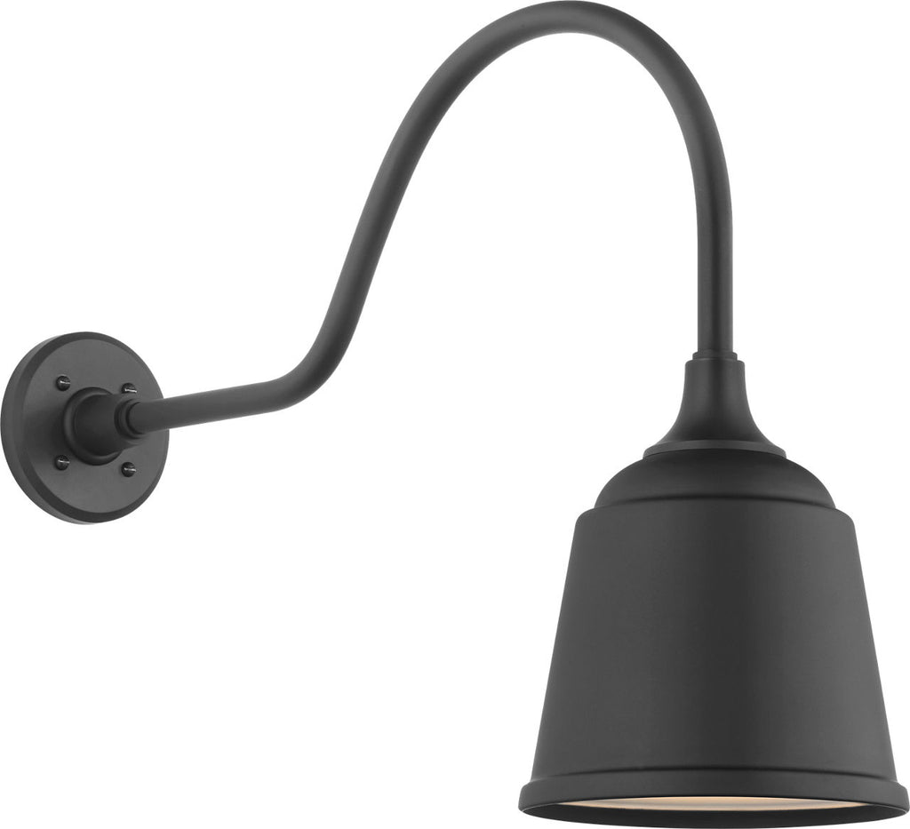 Academy 23" Flynn Barn Light | Matte Black | 8 | 8" Matte Black Rockhouse Shade