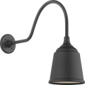 Academy 23" Flynn Barn Light | Matte Black | 8 | 8" Matte Black Rockhouse Shade