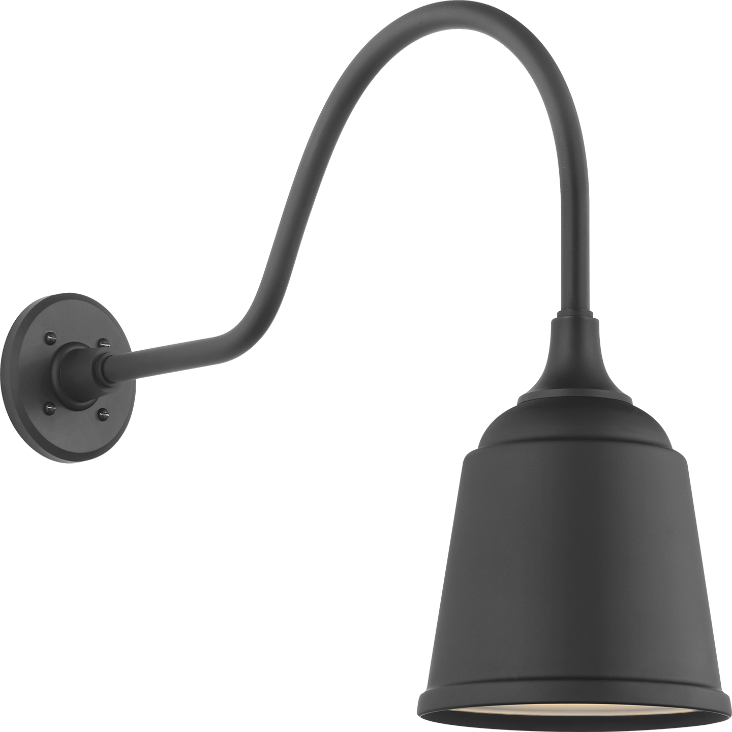 Academy 23" Flynn Barn Light | Matte Black | 8 | 8" Matte Black Rockhouse Shade