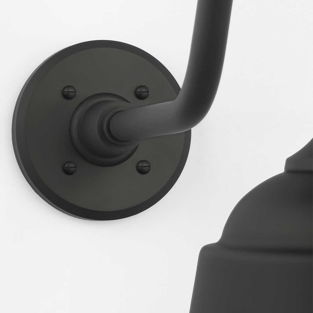 Academy 23" Flynn Barn Light | Matte Black | 8 | 8" Matte Black Rockhouse Shade