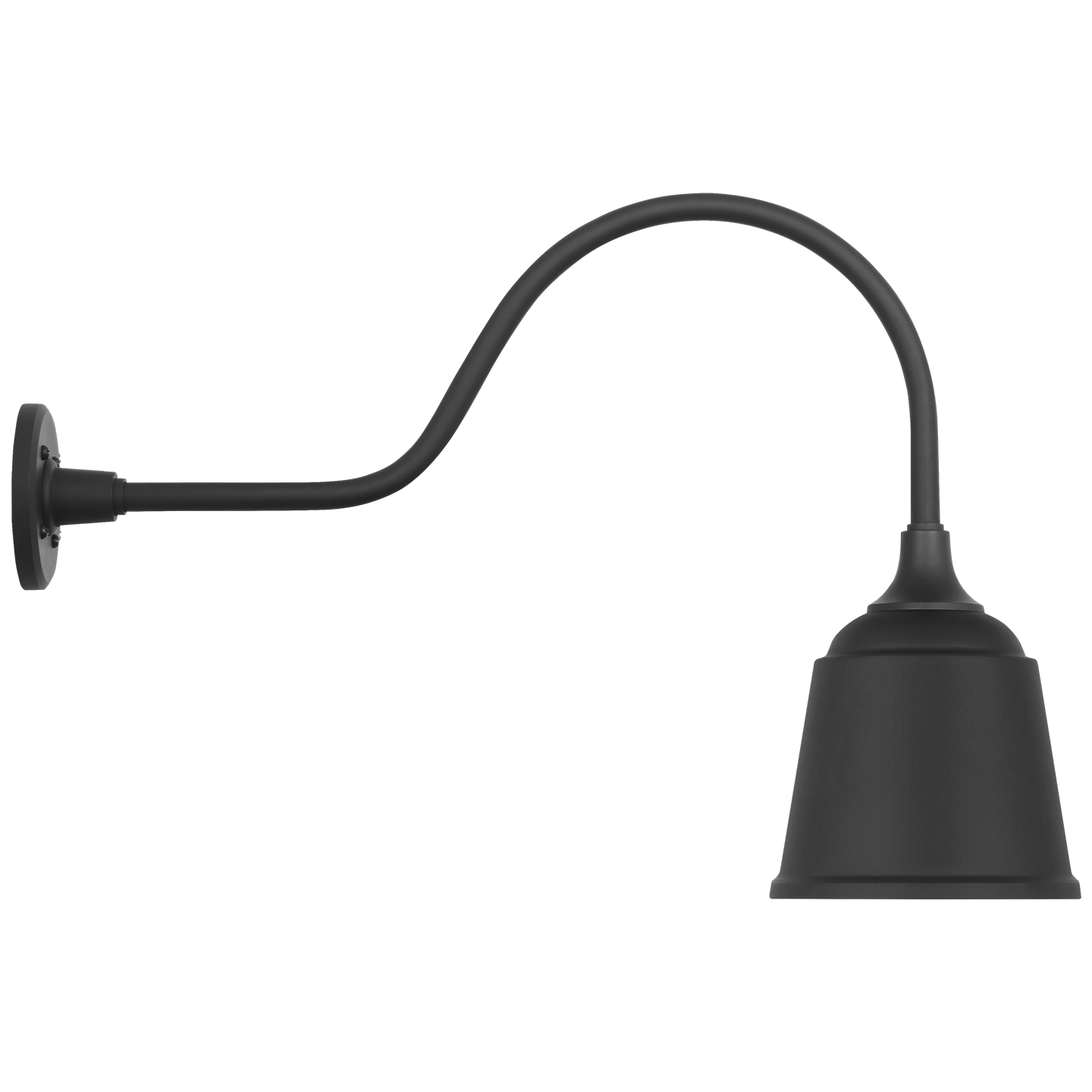 Academy 23" Flynn Barn Light | Matte Black | 8 | 8" Matte Black Rockhouse Shade