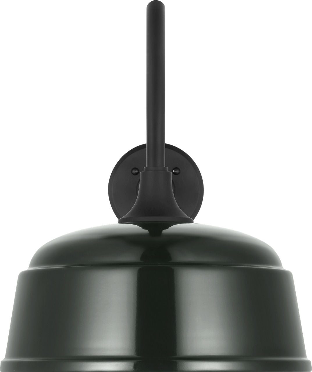 Academy 23" Flynn Barn Light | Matte Black | 12.5 | 12.5" Green Rockhouse Shade
