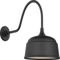 Academy 23" Flynn Barn Light | Matte Black | 12.5 | 12.5" Matte Black Rockhouse Shade