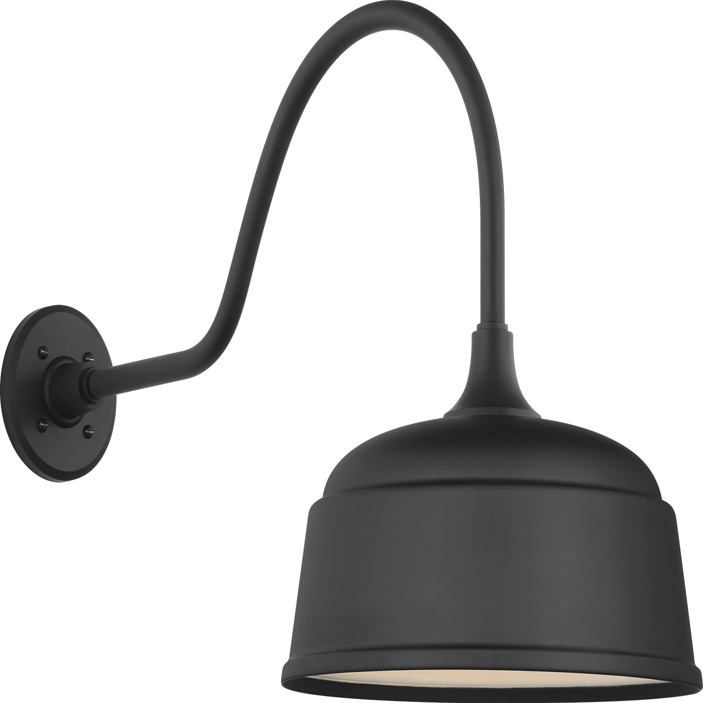 Academy 23" Flynn Barn Light | Matte Black | 12.5 | 12.5" Matte Black Rockhouse Shade