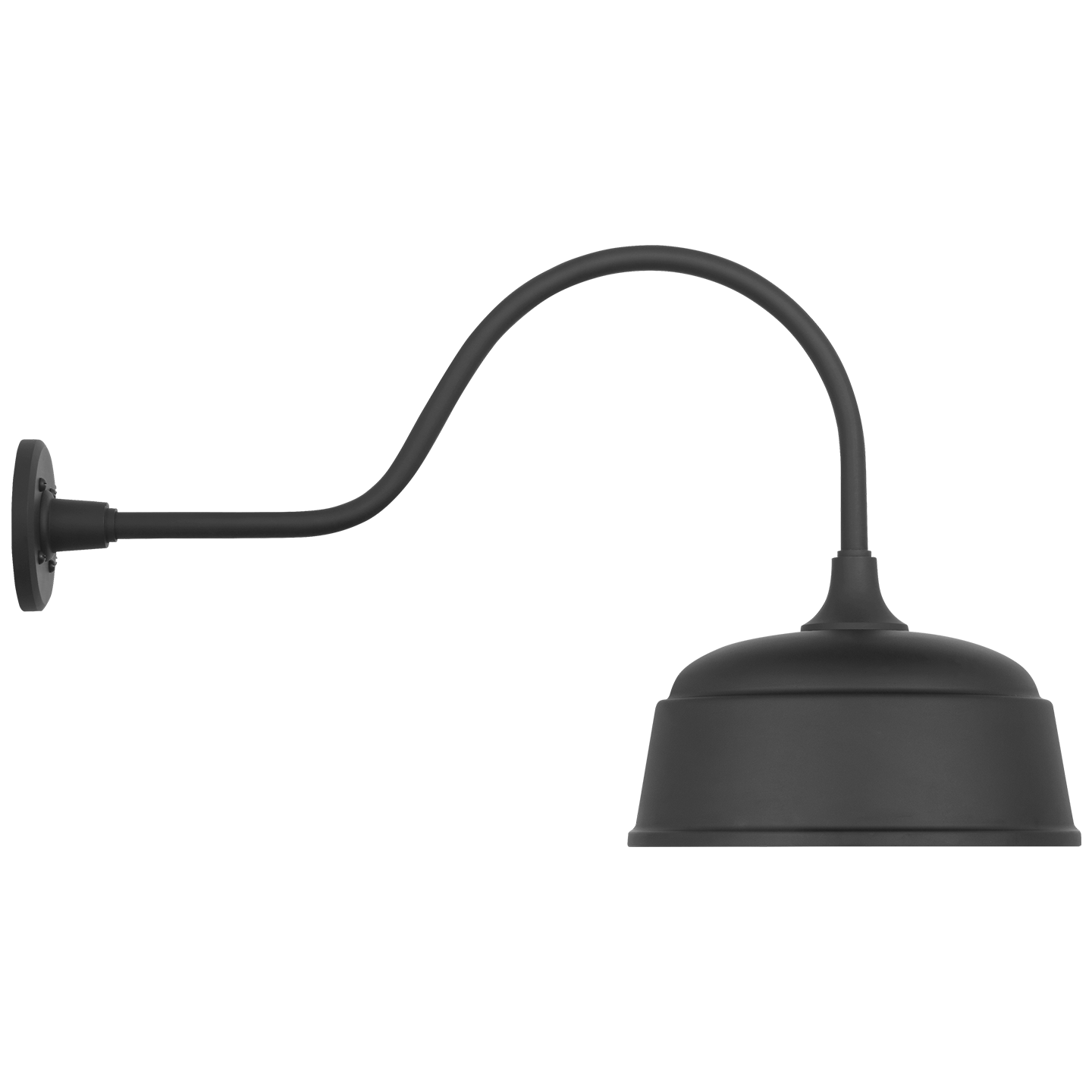 Academy 23" Flynn Barn Light | Matte Black | 12.5 | 12.5" Matte Black Rockhouse Shade