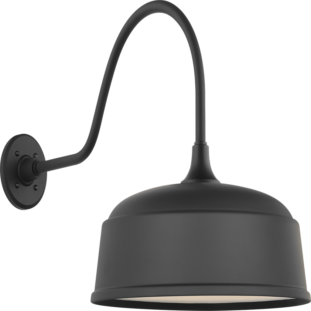 Academy 23" Flynn Barn Light | Matte Black | 16 | 16" Matte Black Rockhouse Shade