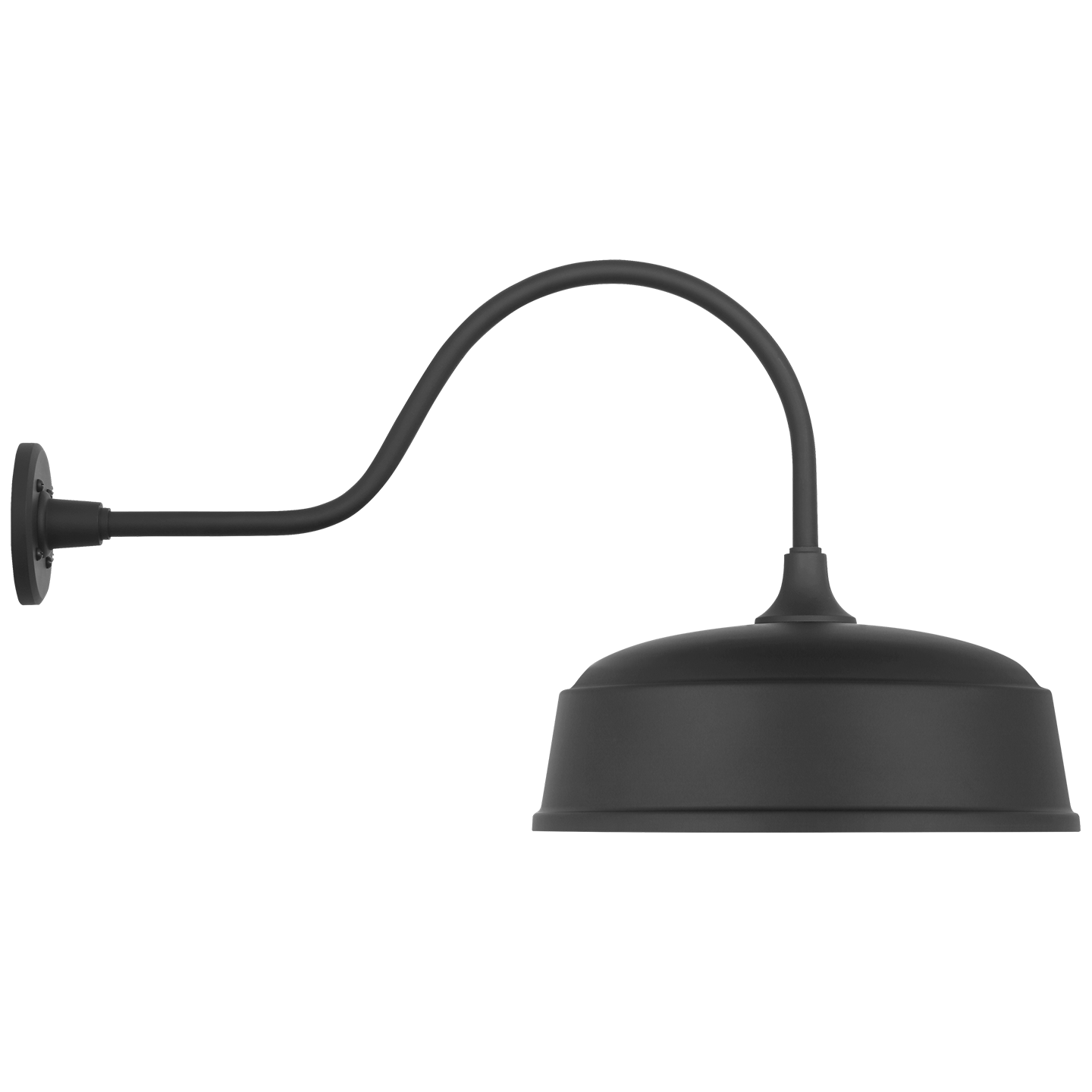 Academy 23" Flynn Barn Light | Matte Black | 16 | 16" Matte Black Rockhouse Shade