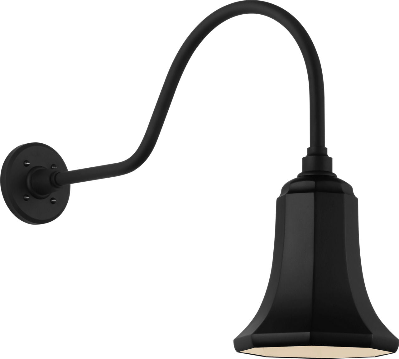 Academy 23" Flynn Barn Light | Matte Black | 7.5 | 7.5" Matte Black Savannah Shade
