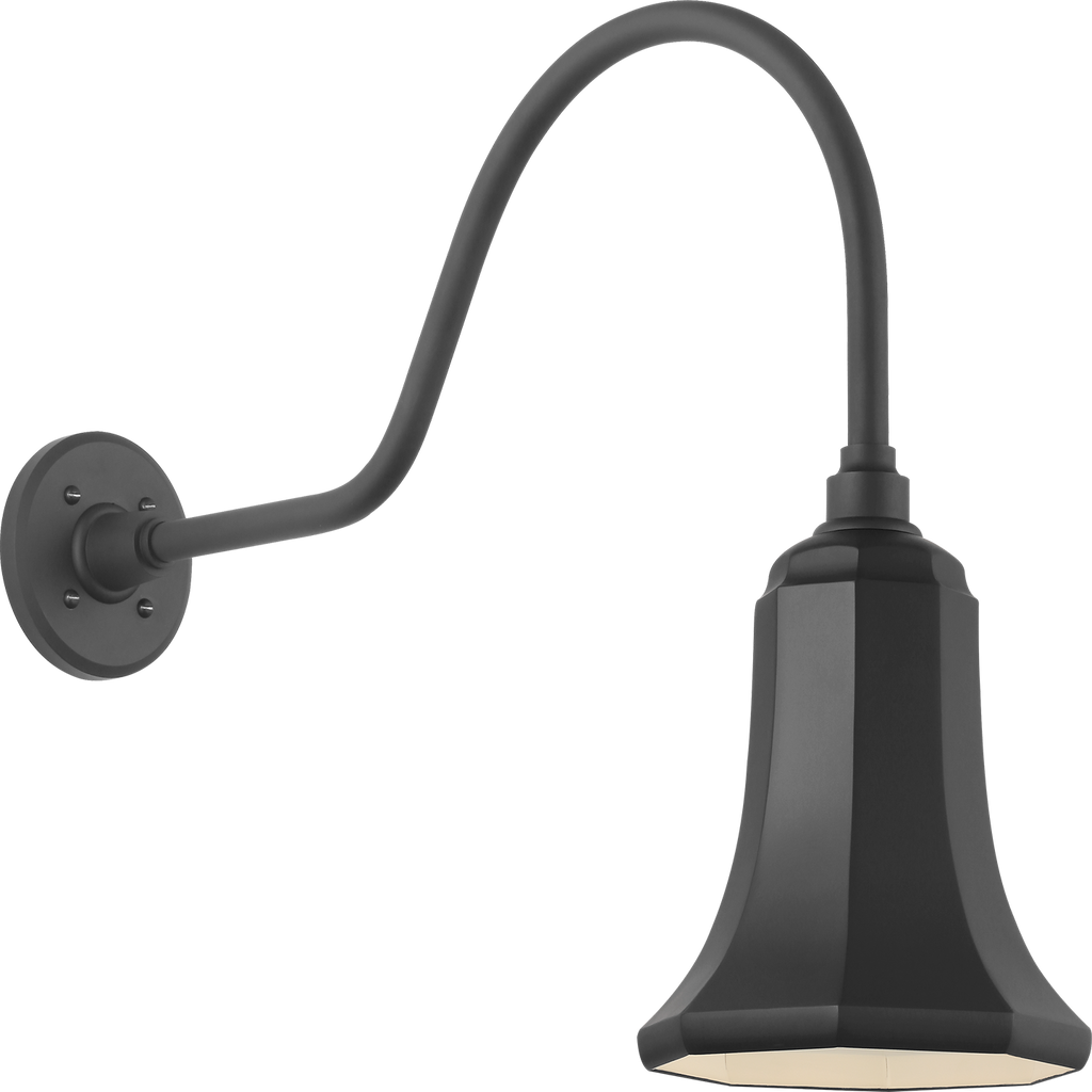 Academy 23" Flynn Barn Light | Matte Black | 7.5 | 7.5" Matte Black Savannah Shade