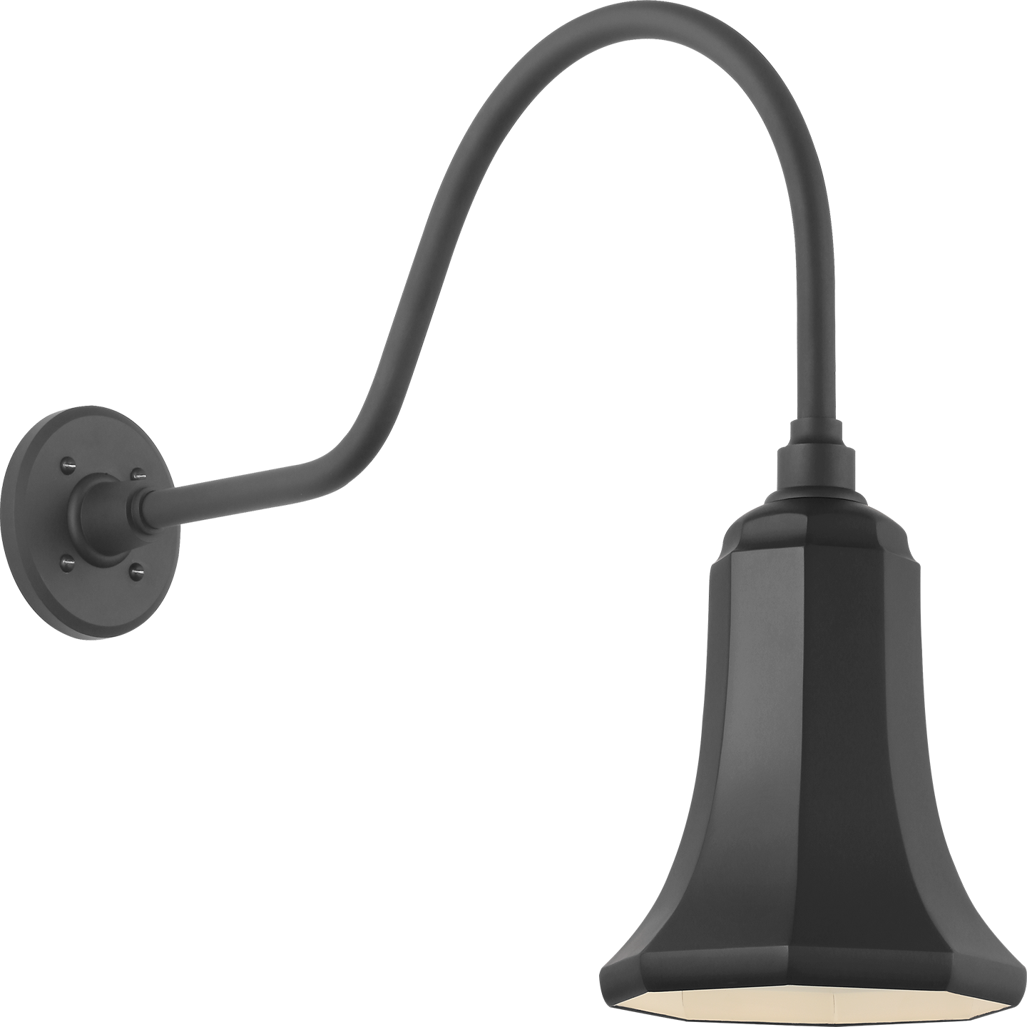 Academy 23" Flynn Barn Light | Matte Black | 7.5 | 7.5" Matte Black Savannah Shade