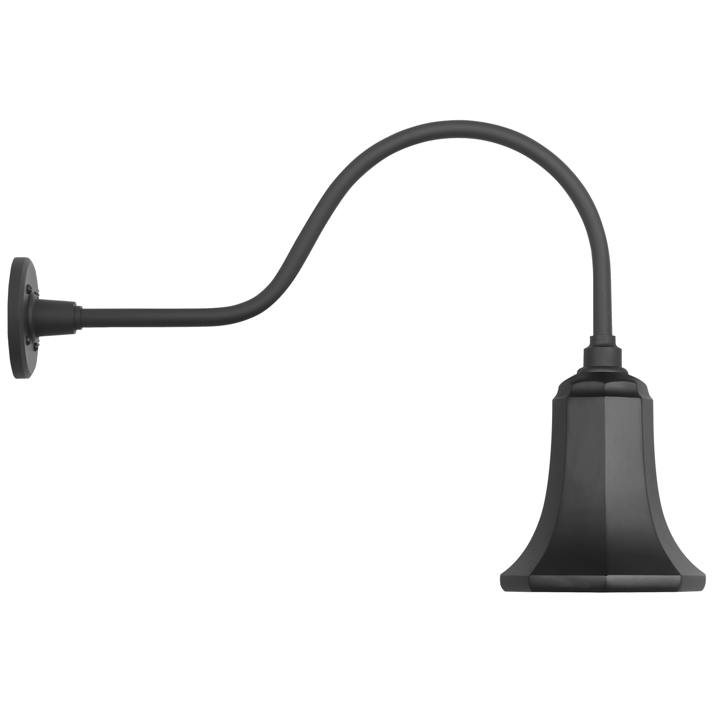 Academy 23" Flynn Barn Light | Matte Black | 7.5 | 7.5" Matte Black Savannah Shade