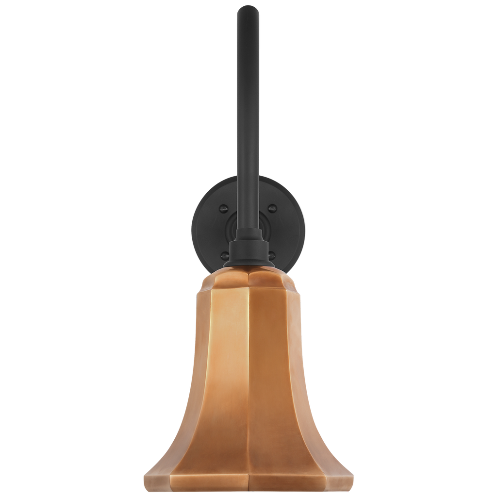 Academy 23" Flynn Barn Light | Matte Black | 7.5 | 7.5" Soft Copper Savannah Shade