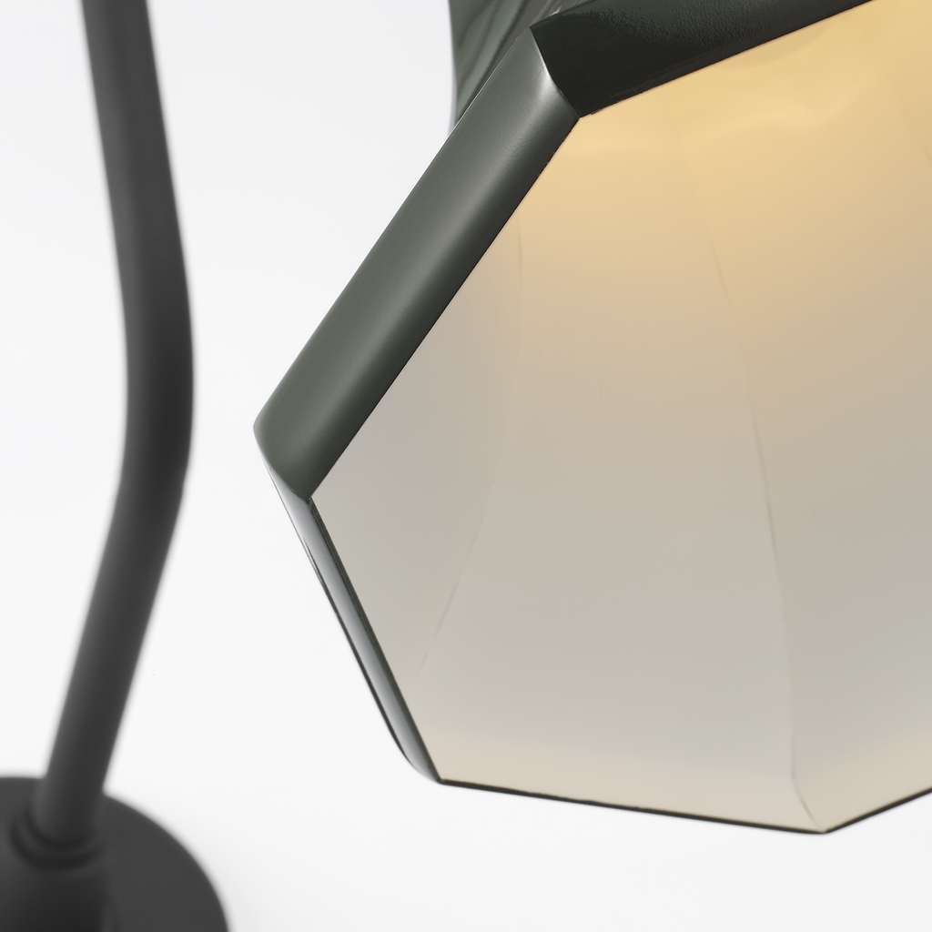Academy 23" Flynn Barn Light | Matte Black | 9.25 | 9.25" Green Savannah Shade