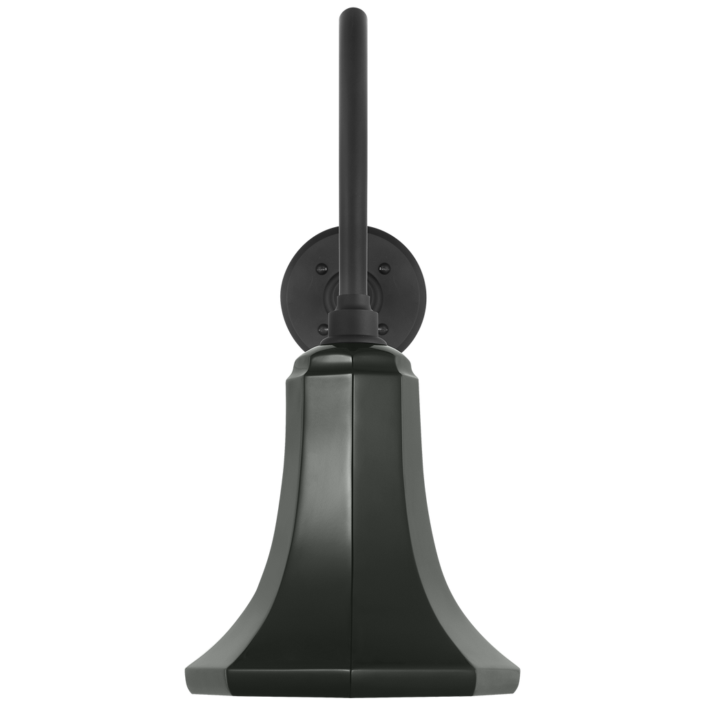 Academy 23" Flynn Barn Light | Matte Black | 9.25 | 9.25" Green Savannah Shade
