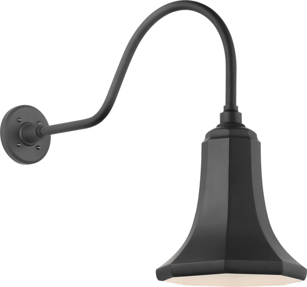 Academy 23" Flynn Barn Light | Matte Black | 9.25 | 9.25" Matte Black Savannah Shade