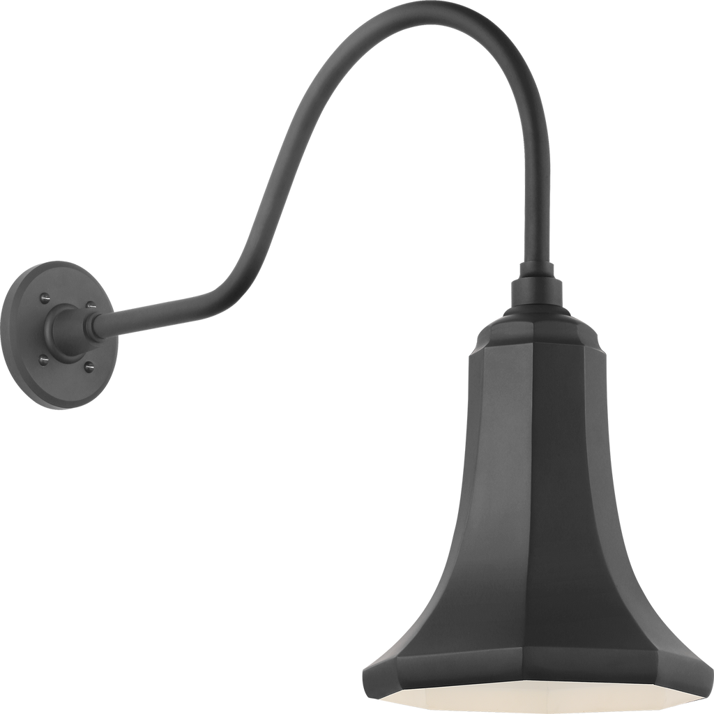 Academy 23" Flynn Barn Light | Matte Black | 9.25 | 9.25" Matte Black Savannah Shade