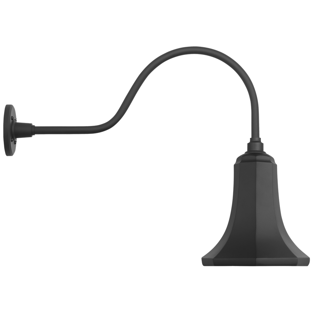 Academy 23" Flynn Barn Light | Matte Black | 9.25 | 9.25" Matte Black Savannah Shade