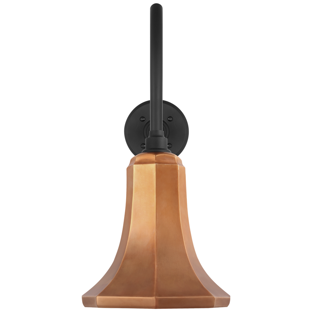 Academy 23" Flynn Barn Light | Matte Black | 9.25 | 9.25" Soft Copper Savannah Shade