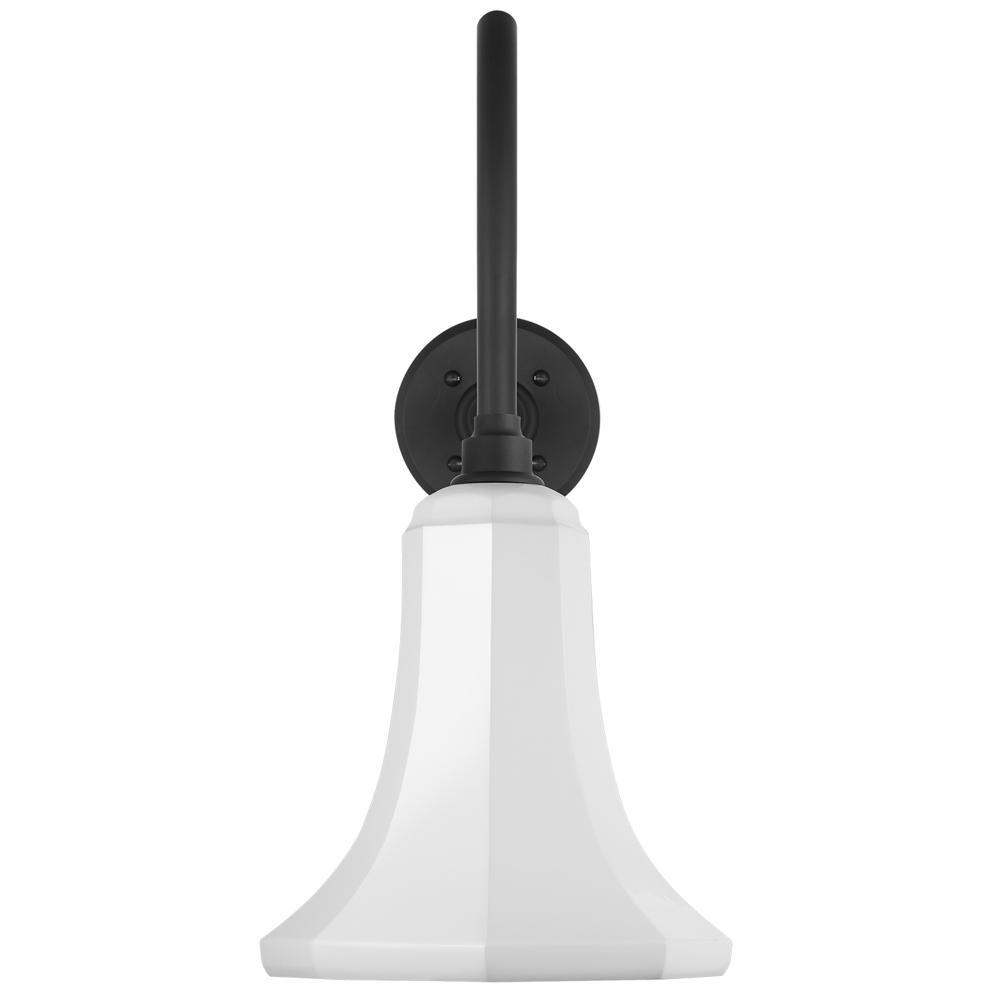 Academy 23" Flynn Barn Light | Matte Black | 9.25 | 9.25" White Savannah Shade