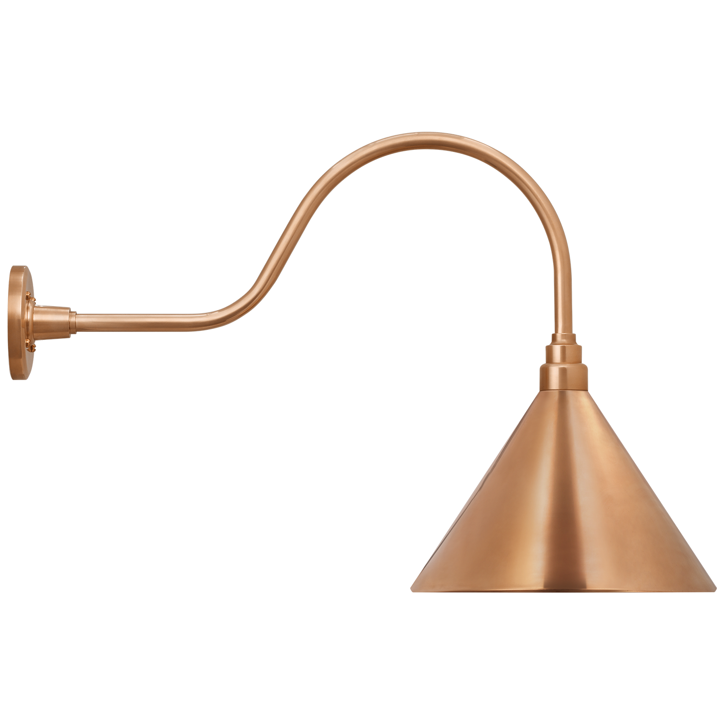 Academy 23" Flynn Barn Light | Soft Copper | 12.5 | 12.5" Soft Copper Conical Savannah Shade