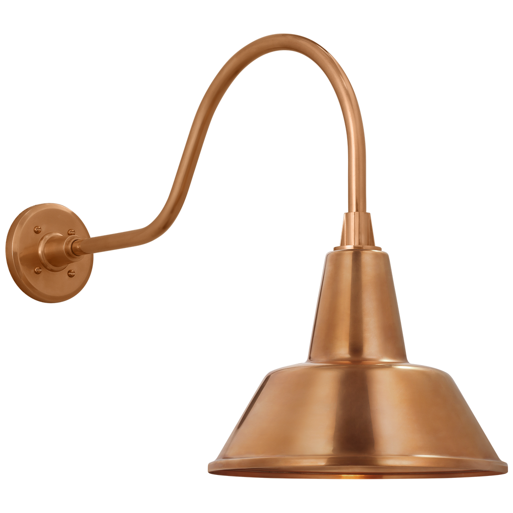 Academy 23" Flynn Barn Light | Soft Copper | 12.5 | 12.5" Soft Copper Bowers Shade