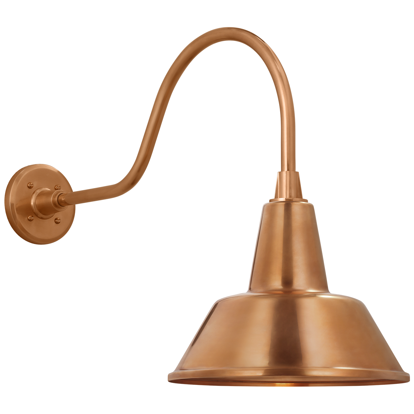 Academy 23" Flynn Barn Light | Soft Copper | 12.5 | 12.5" Soft Copper Bowers Shade