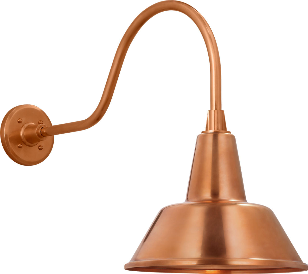 Academy 23" Flynn Barn Light | Soft Copper | 12.5 | 12.5" Soft Copper Bowers Shade