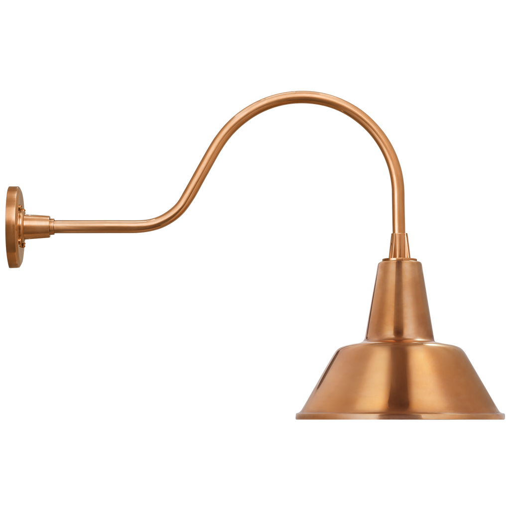 Academy 23" Flynn Barn Light | Soft Copper | 12.5 | 12.5" Soft Copper Bowers Shade