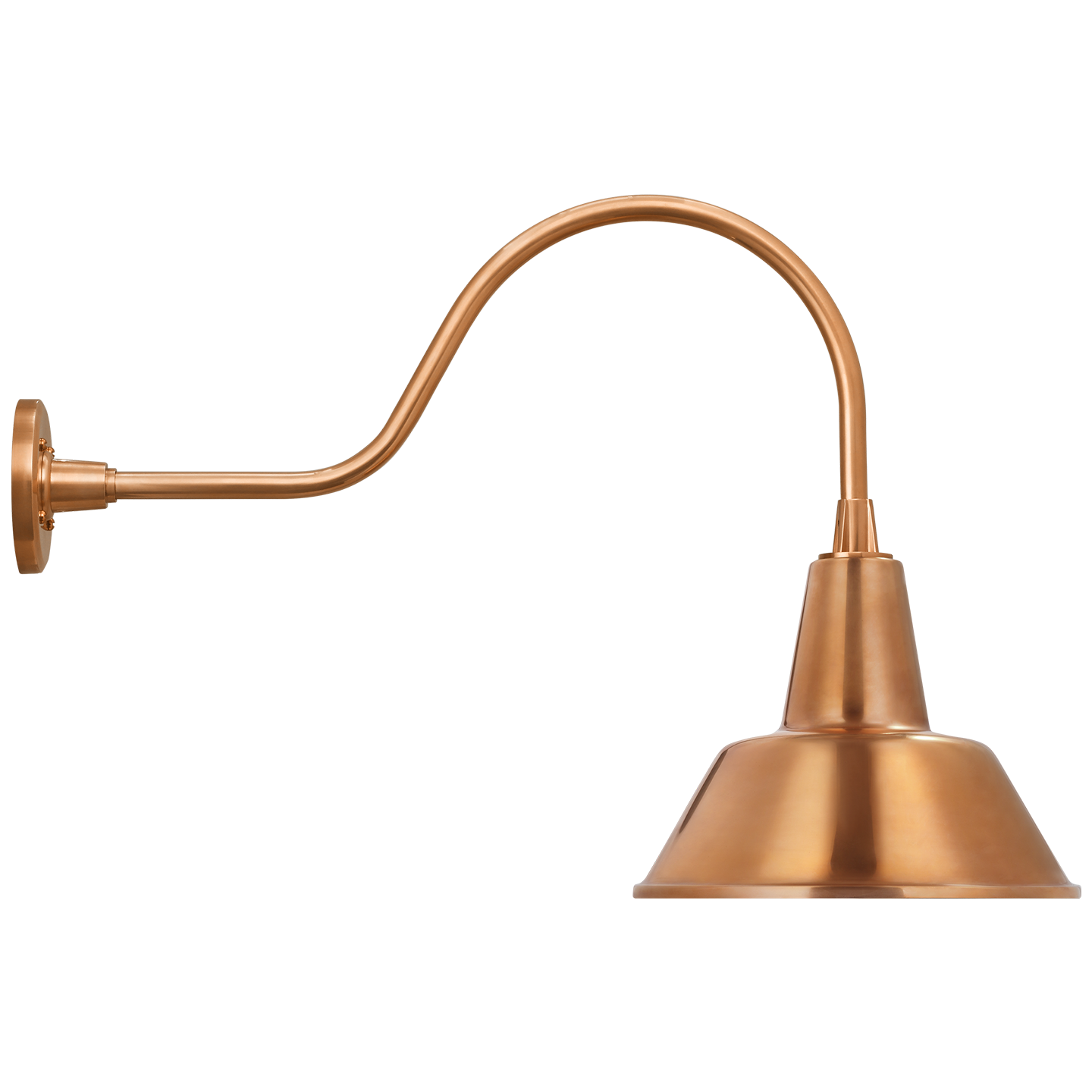 Academy 23" Flynn Barn Light | Soft Copper | 12.5 | 12.5" Soft Copper Bowers Shade