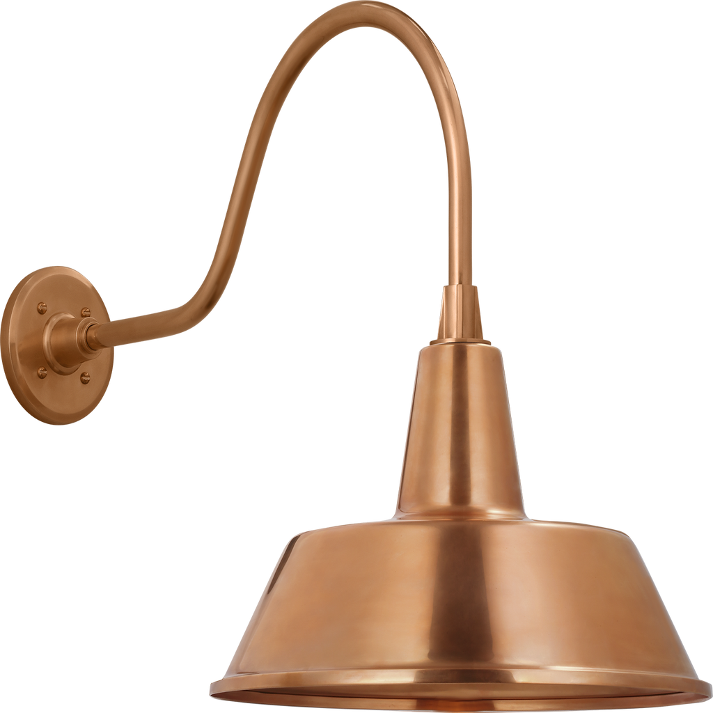 Academy 23" Flynn Barn Light | Soft Copper | 16 | 16" Soft Copper Bowers Shade