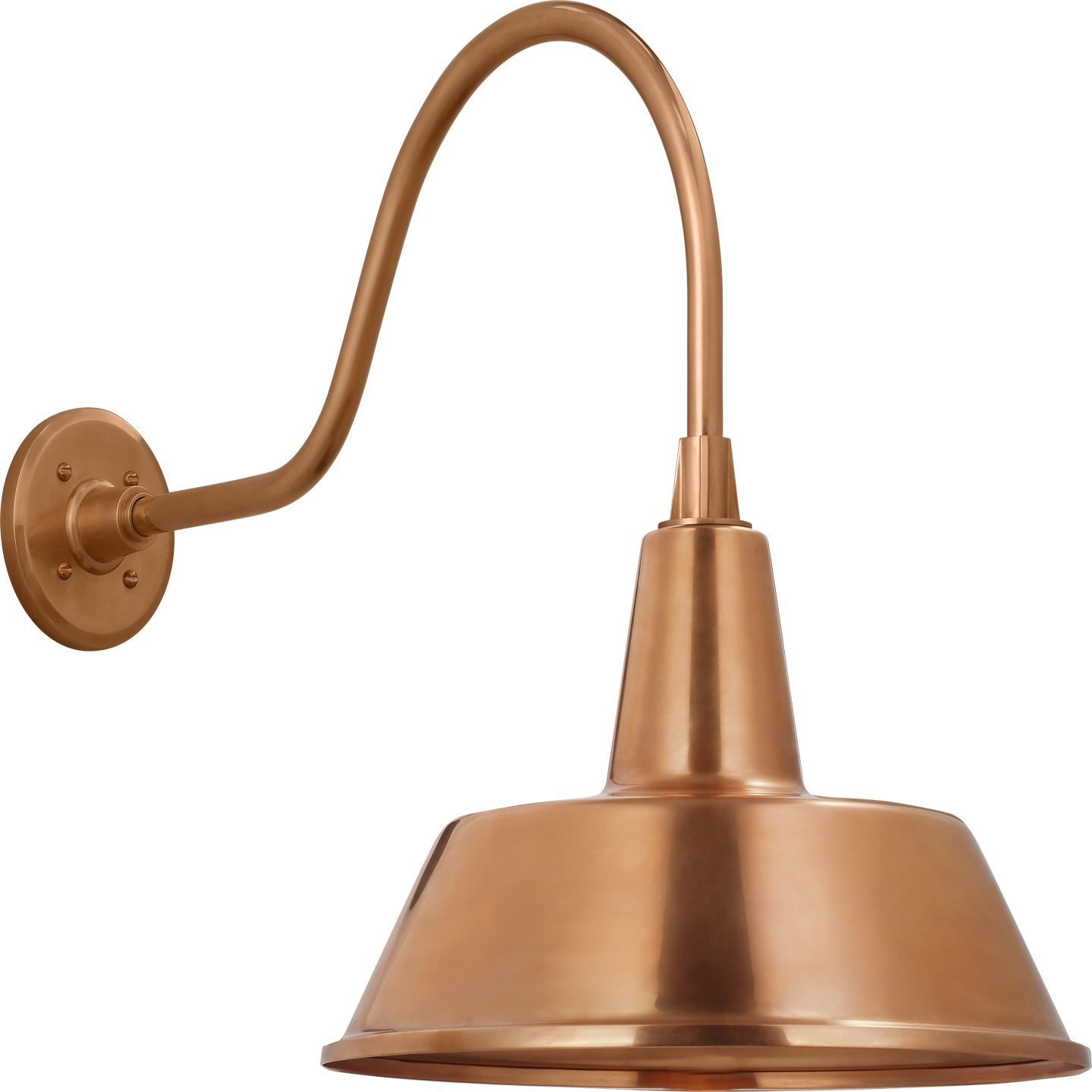 Academy 23" Flynn Barn Light | Soft Copper | 16 | 16" Soft Copper Bowers Shade