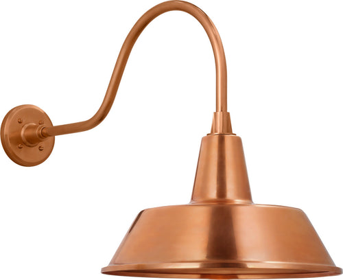 Academy 23" Flynn Barn Light | Soft Copper | 16 | 16" Soft Copper Bowers Shade
